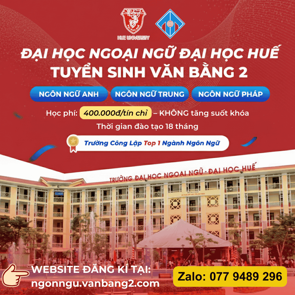 Văn Bằng 2 Đại Học Ngoại Ngữ Huế Đại Học Huế